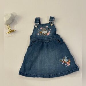 Adorable Blue Denim Kids Overalls with Embroidery
